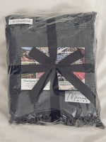 Stripe XL Towel Faded Black