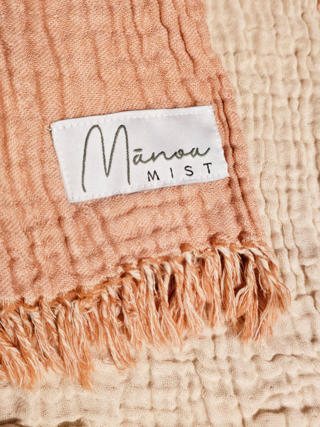 Travel Blanket (SMALL) Light Terracotta
