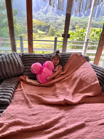 Travel Blanket (SMALL) Light Terracotta